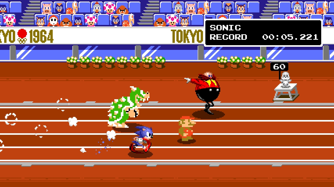 ทีมพัฒนา Mario & Sonic at the Olympic Games Tokyo 2020 อธิบายฟีเจอร์ย้อนยุค ทำไม Mario เป็นภาพ 8 บิต แต่ Sonic เป็นภาพ 16 บิต
