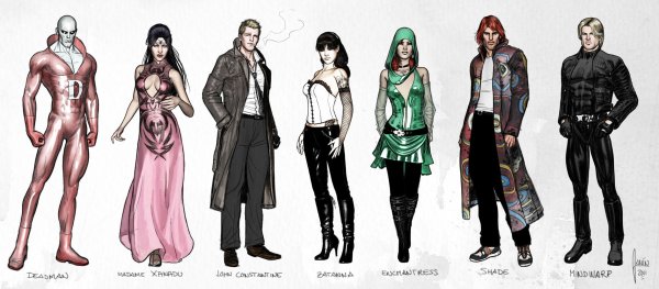 ภาพร่างตัวละคร Justice League Dark 