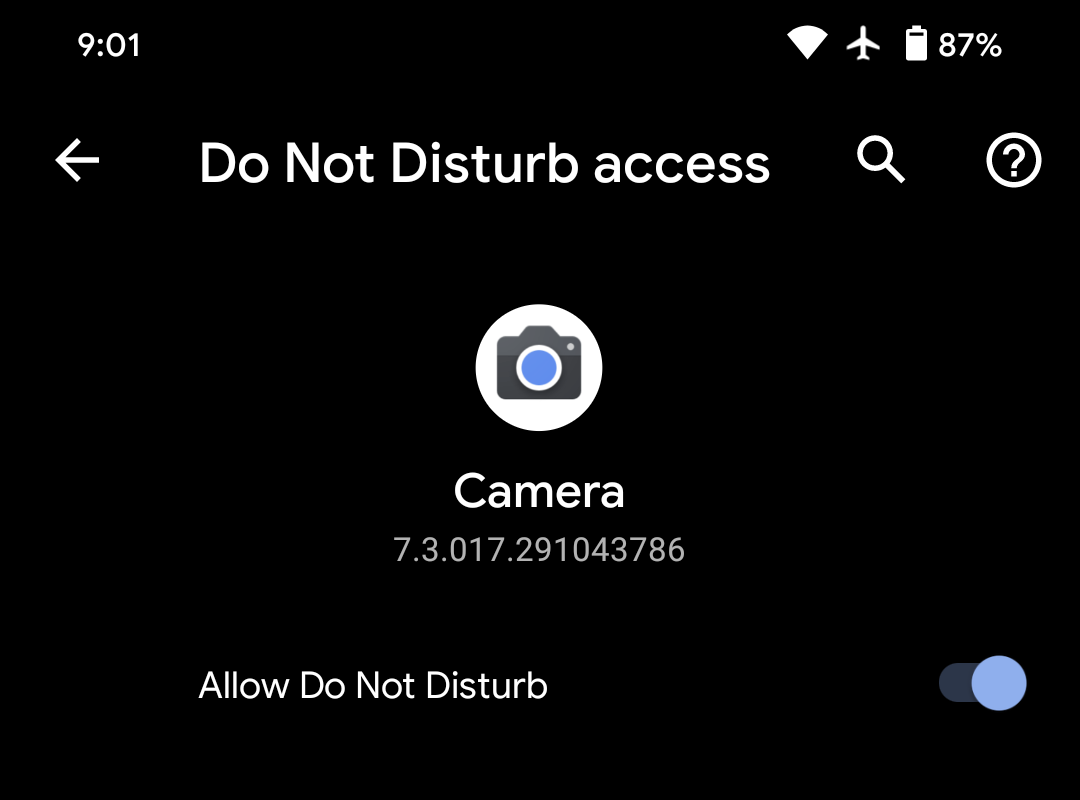 Google Camera Do not Disturb