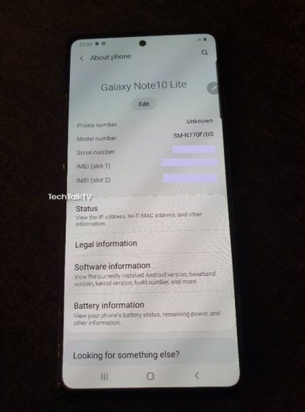 Samsung Galaxy Note10 Lite