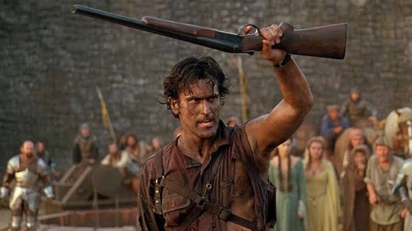 บรู๊ซ แคมป์เบล ในบท แอช จากหนัง Army Of Darkness (1992)