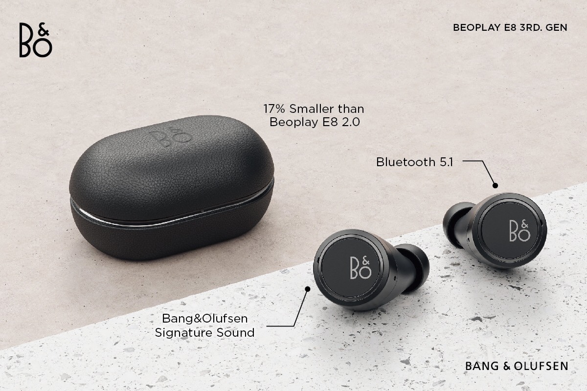 Bang & Olufsen เปิดตัวหูฟังทรูไวร์เลส Beoplay E8 เจนเนอเรชันที่ 3 ยิ่งกะทัดรัด ยิ่งทรงพลัง