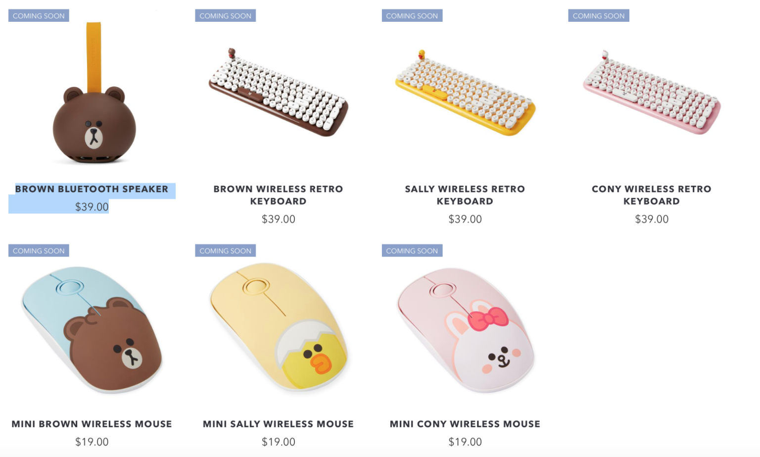 LINE Friends เปิดตัวเมาส์, คีย์บอร์ด และลำโพงไร้สายสุดน่ารักที่แฟน ๆ ...