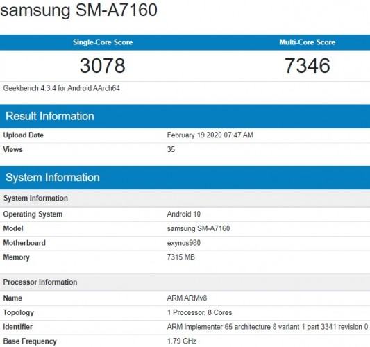 Samsung Galaxy A71 5G