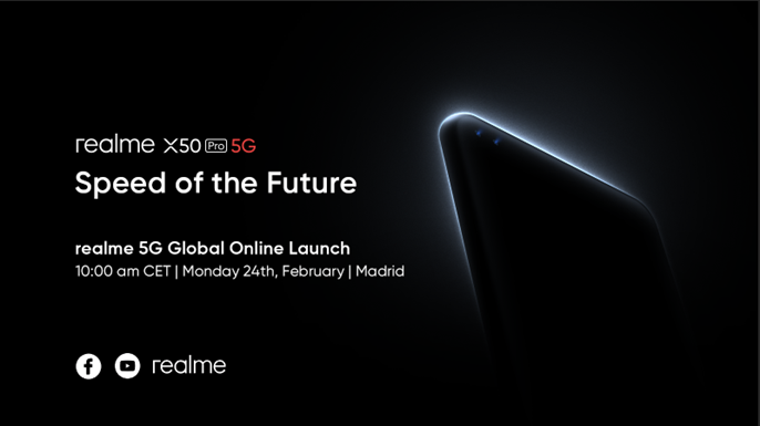 realme พร้อมเปิดตัว realme X50 Pro 5G สมาร์ตโฟนเรือธงรองรับ 5G รุ่นแรก  ผ่านช่องทางออนไลน์พร้อมกันทั่วโลก