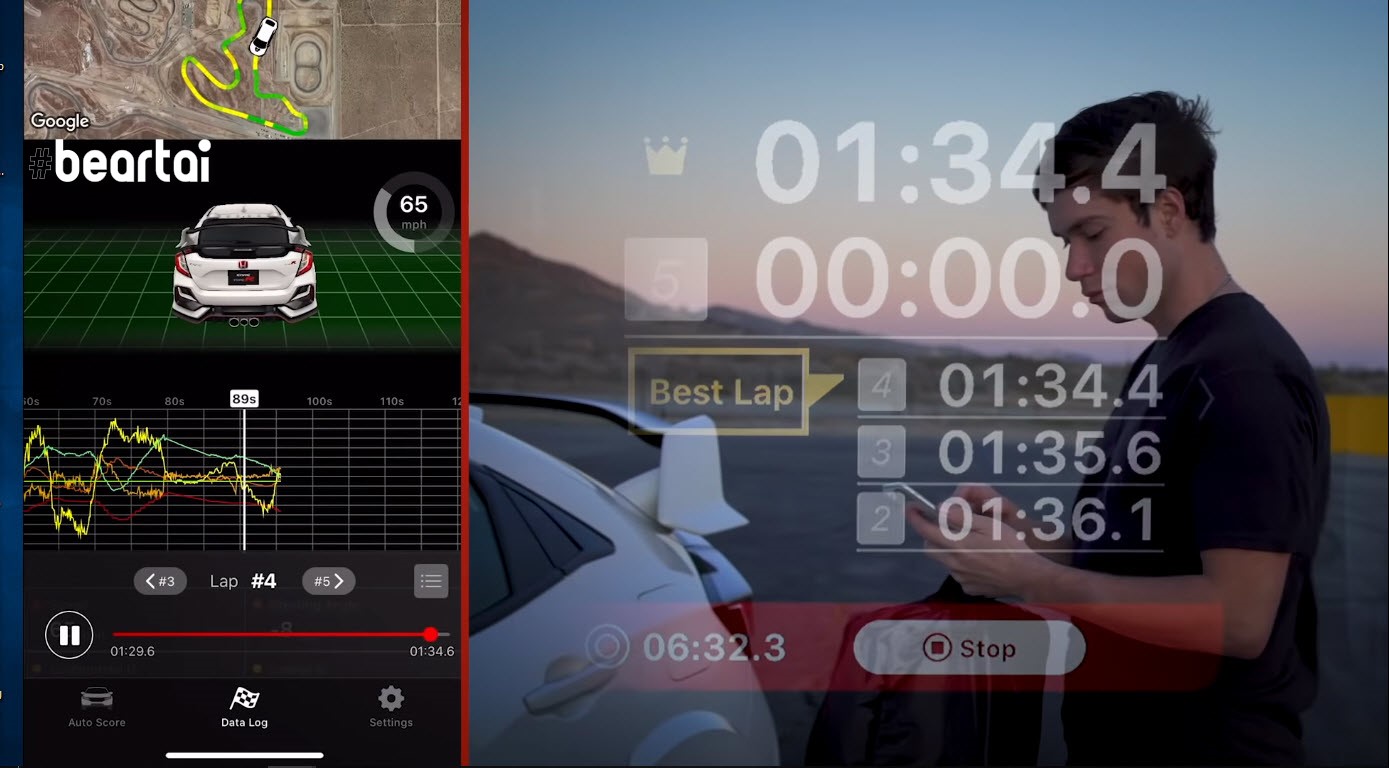 ฮอนด้าเปิดตัวแอป LogR ให้คนขับ Civic Type R ติดตามดูทักษะการขับขี่ได้อย่างนักแข่งรถ
