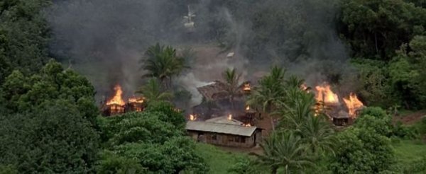 เผาหมู่บ้านเพื่อระงับการระบาดของโรค