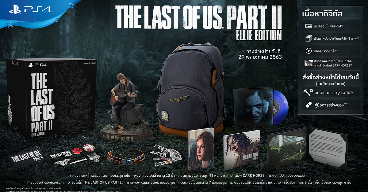 The Last of Us Part II พร้อมขาย 29 พฤษภาคมนี้ พร้อมชุดพิเศษ Ellie Edition 8,990 บาท!