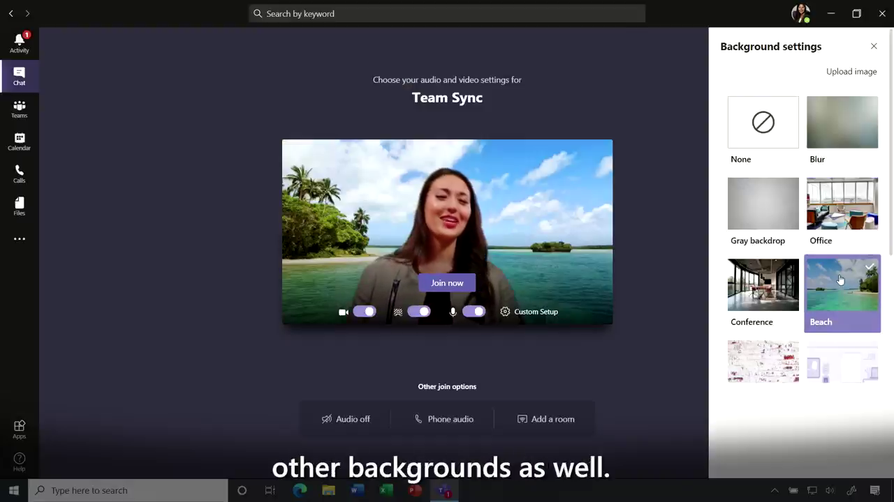 Microsoft Teams Custom Background