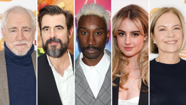 Brian Cox, Claes Bang, Nathan Stewart-Jarrett, Grace Van Patten และ Mariella Frostrup ใน The Agoraphobics Detective Society
