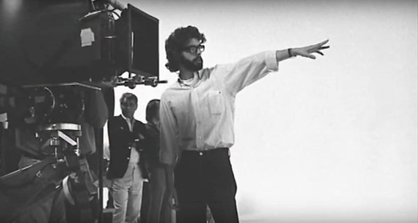 George Lucas ในกองถ่าย 