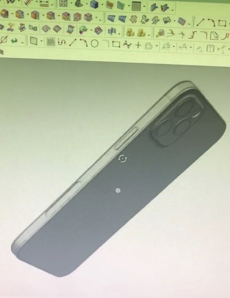 ภาพดีไซน์ iPhone 12 จากโปรแกรม CAD