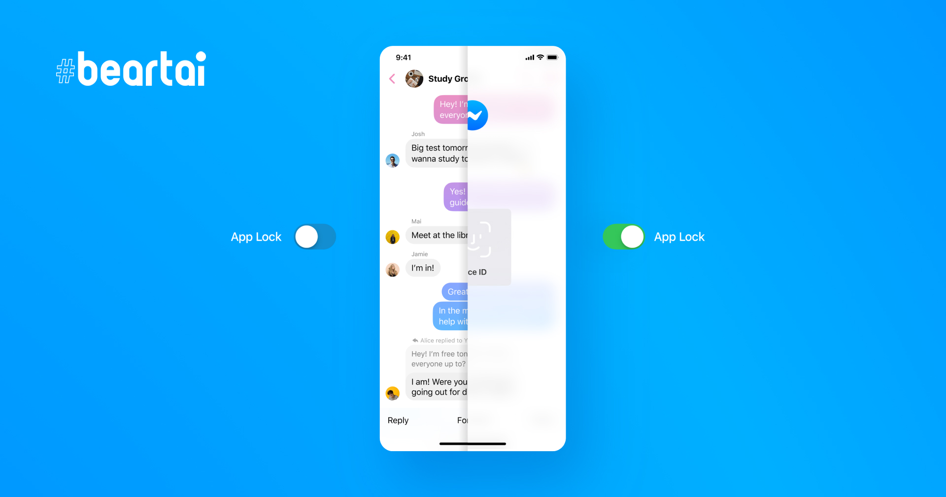 Messenger เปิดตัว App Lock คุ้มกันแชตด้วย Face ID และ Touch ID