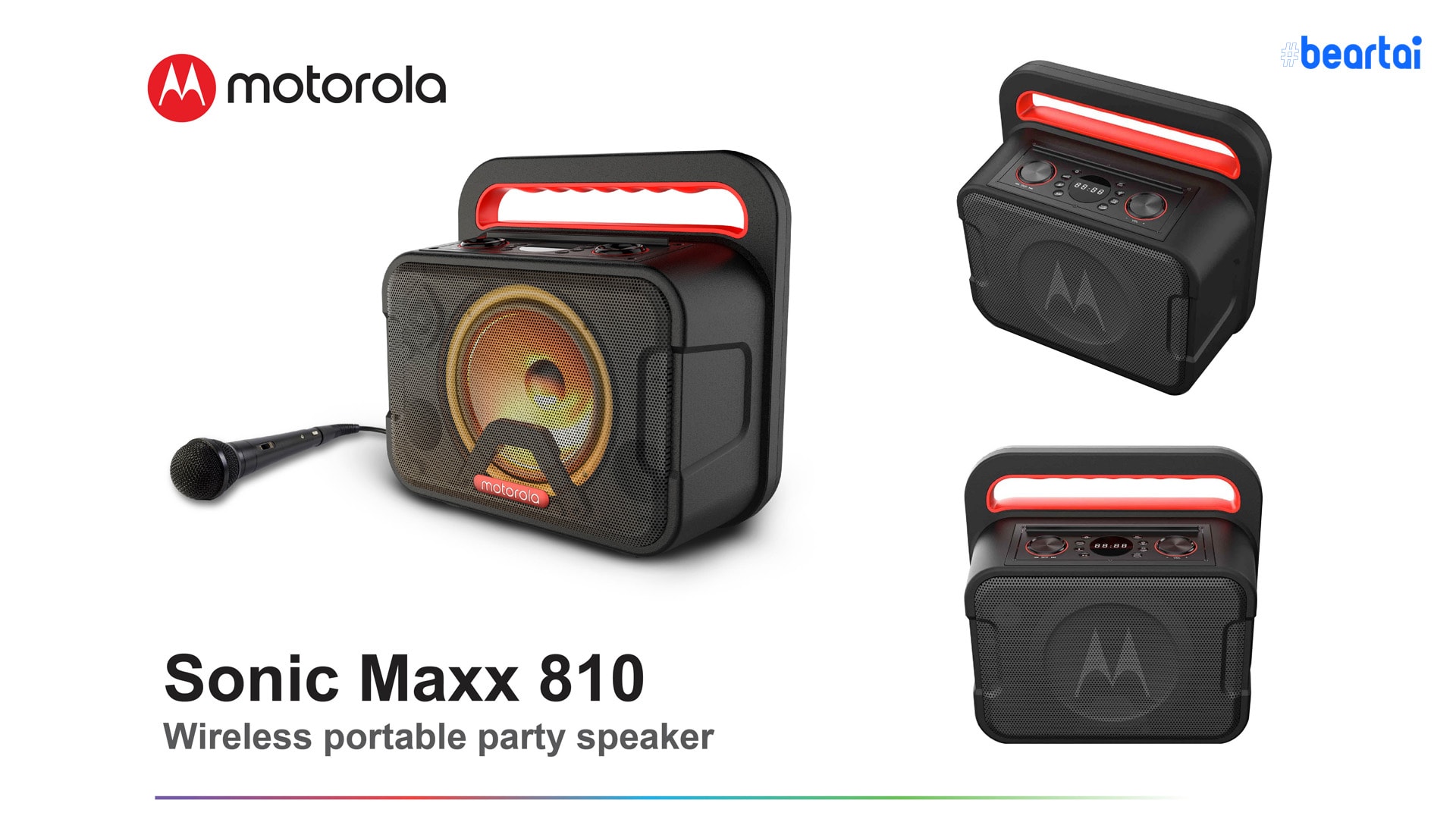 อาร์ทีบีฯ ส่งลำโพง Motorola แบบไร้สาย รุ่น Sonic Maxx 810 พกพาสะดวก เอาใจสายปาร์ตี้ขาแดนซ์
