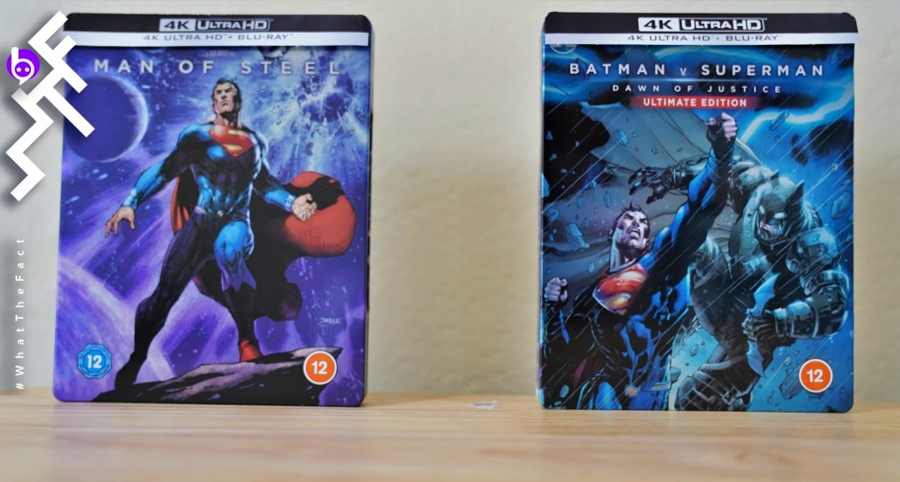 [รีวิวแผ่น4K] ยลโฉลบลูเรย์4Kกล่องเหล็กของ Man of Steel และ BatmanVSuperman จาก Zavvi