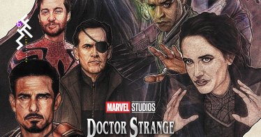 โปสเตอร์ Doctor Strange 2 เวอร์ชัน Fan Art ใส่ภาพ บรู๊ซ แคมป์เบล เป็น Nick Fury และ ทอม ครุยส์ ในบท Iron Man
