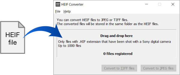 HEIF to JPEG/TIFF File Converter