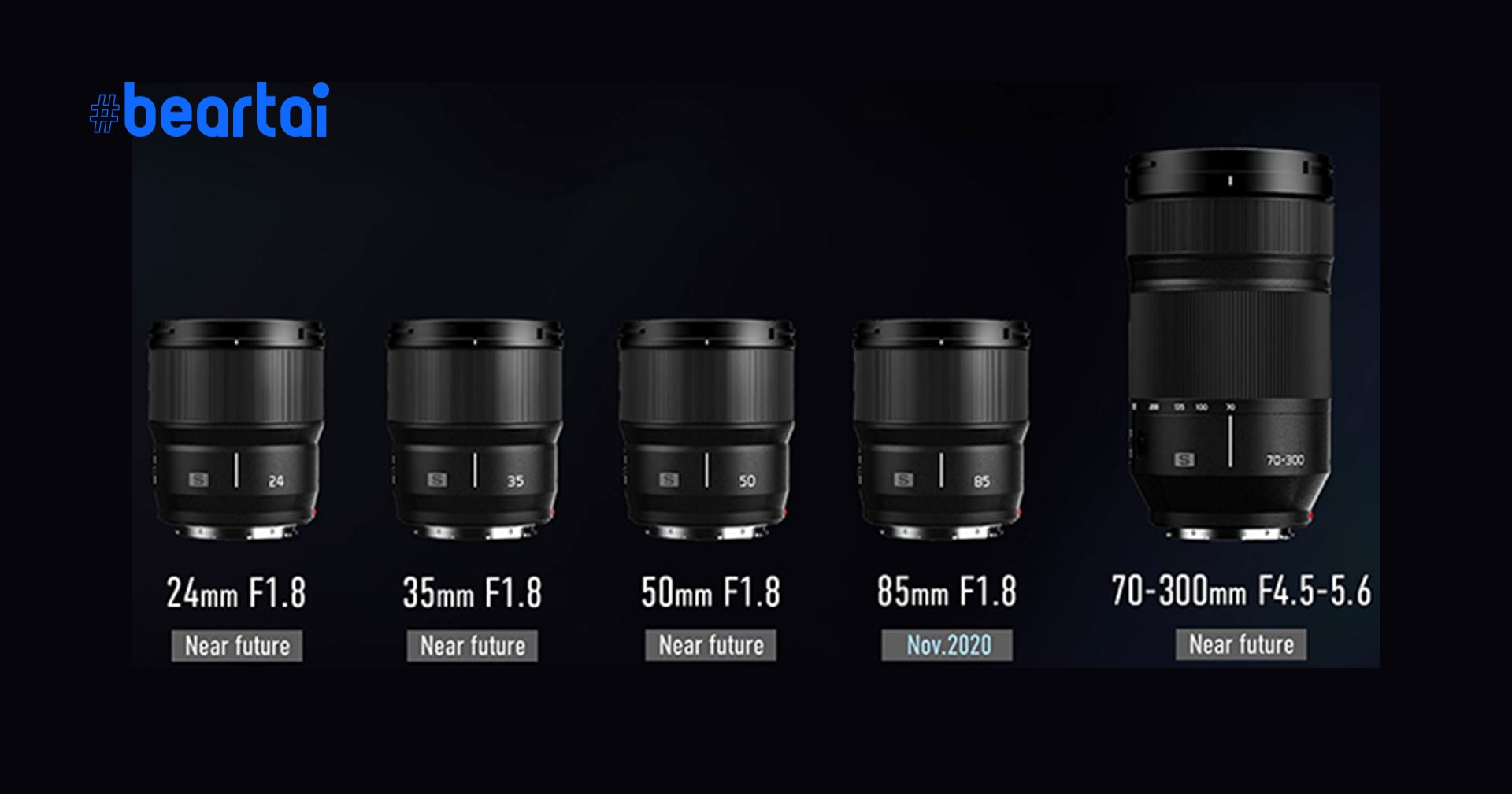 Panasonic เปิดตัวเลนส์ไวแสง 24, 35, 50 และ 85mm F/1.8 สำหรับกล้อง L-mount