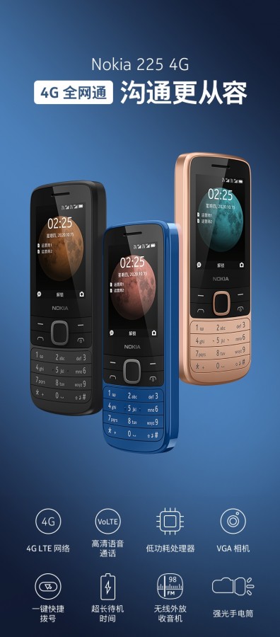 Nokia 215 4G and 225 4G