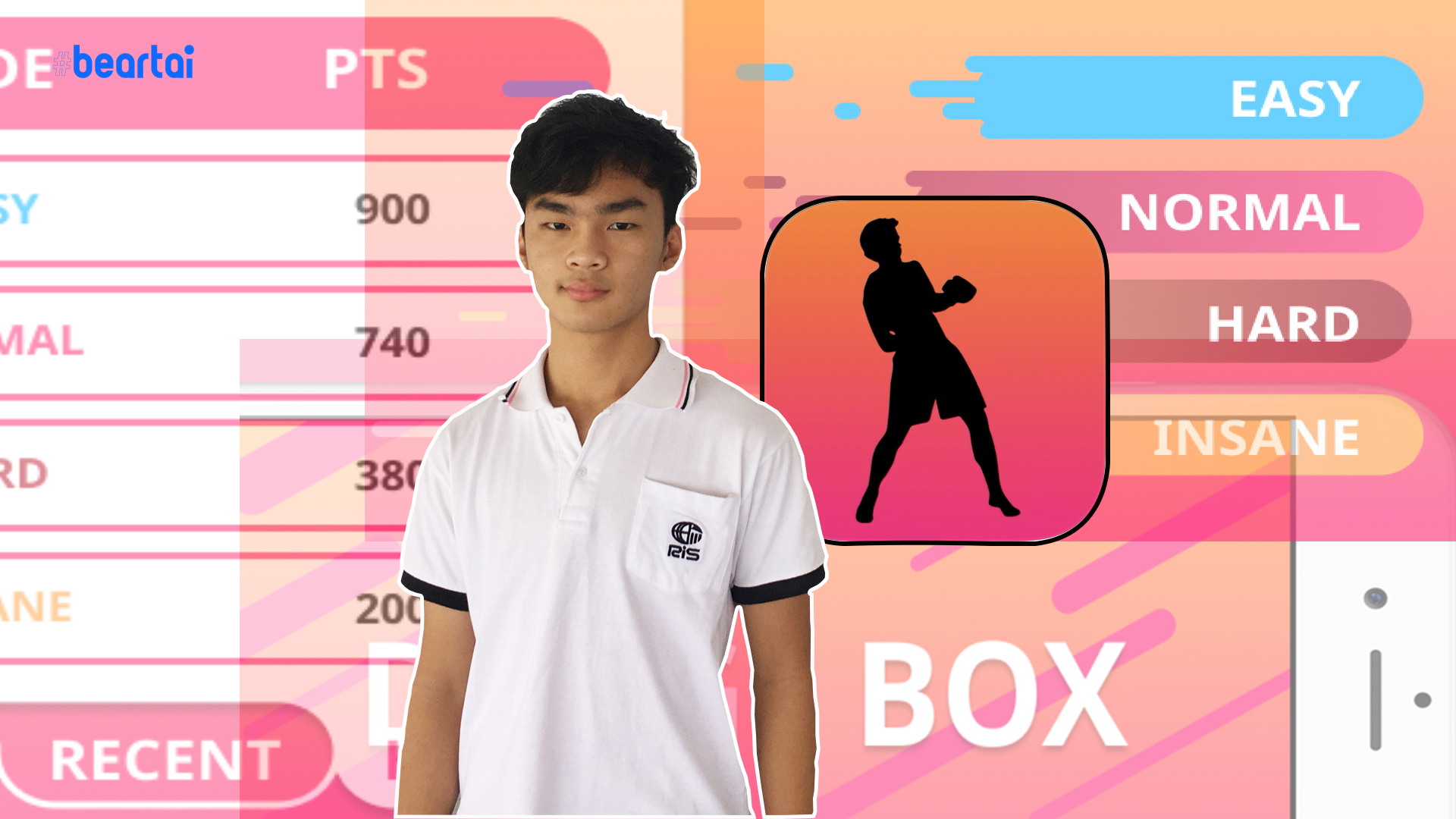 น้องปิงปิง สุดเจ๋งได้ไอเดียคิดค้นแอปพลิเคชันเกมส์ Dodgebox ฝึกชกมวยบนมือถือ