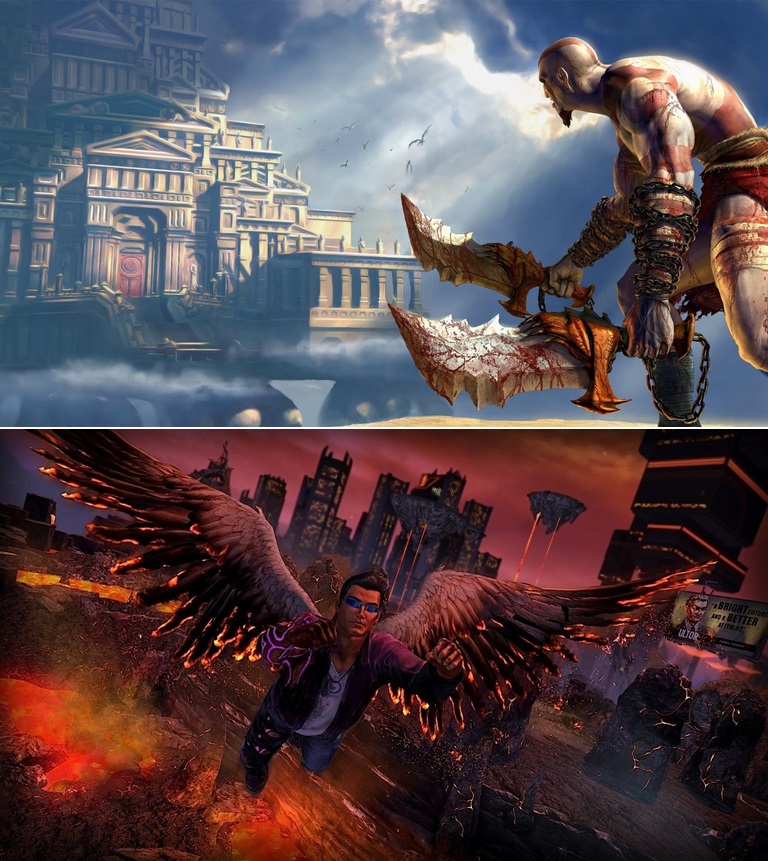 God of War 
 Saints Row Gat Out Of Hell 