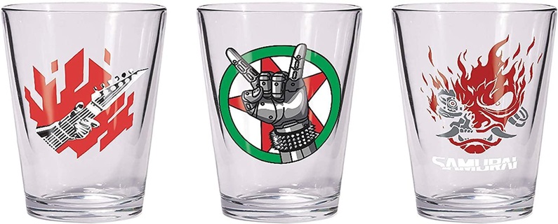 Cyberpunk 2077 Johnny Silverhand Pint Glass Set