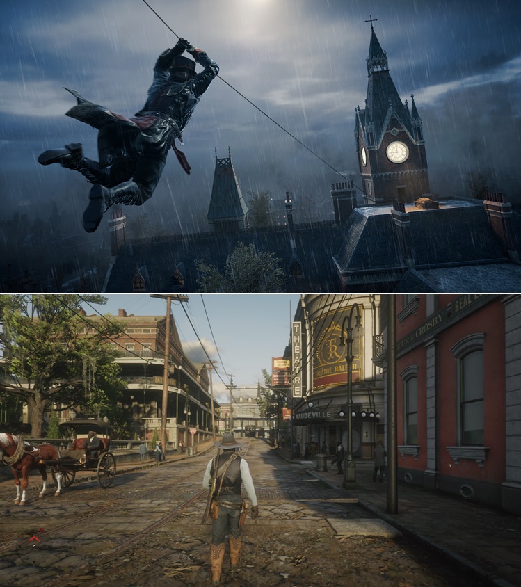 Assassin's Creed Syndicate 
Red Dead Redemption 2 