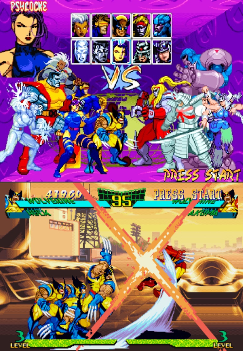 X-Men vs Street Fighter