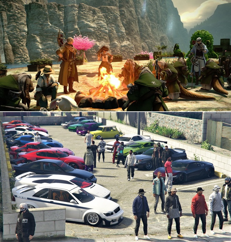 Final Fantasy XIV 
GTA V Online 