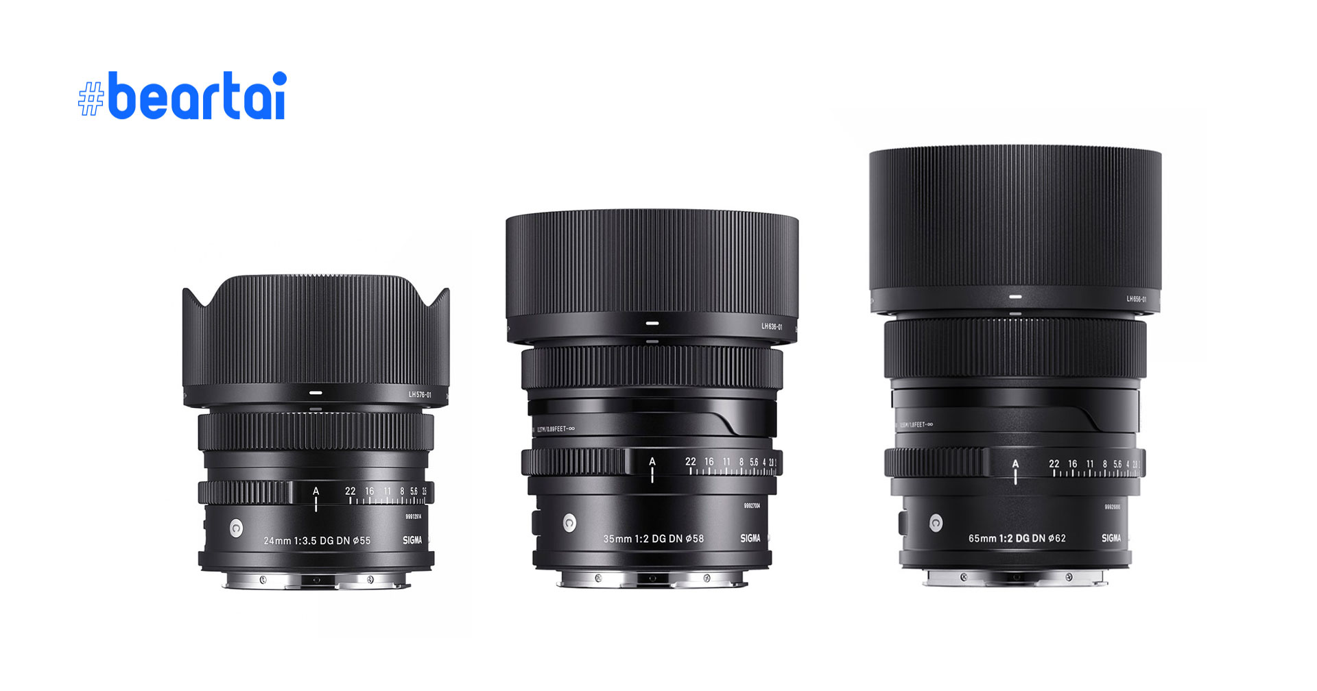 Sigma เปิดตัวเลนส์ I Series 24mm F3.5, 35mm F2 และ 65mm F2 สำหรับกล้องมิเรอร์เลส Sony E และ L-mount