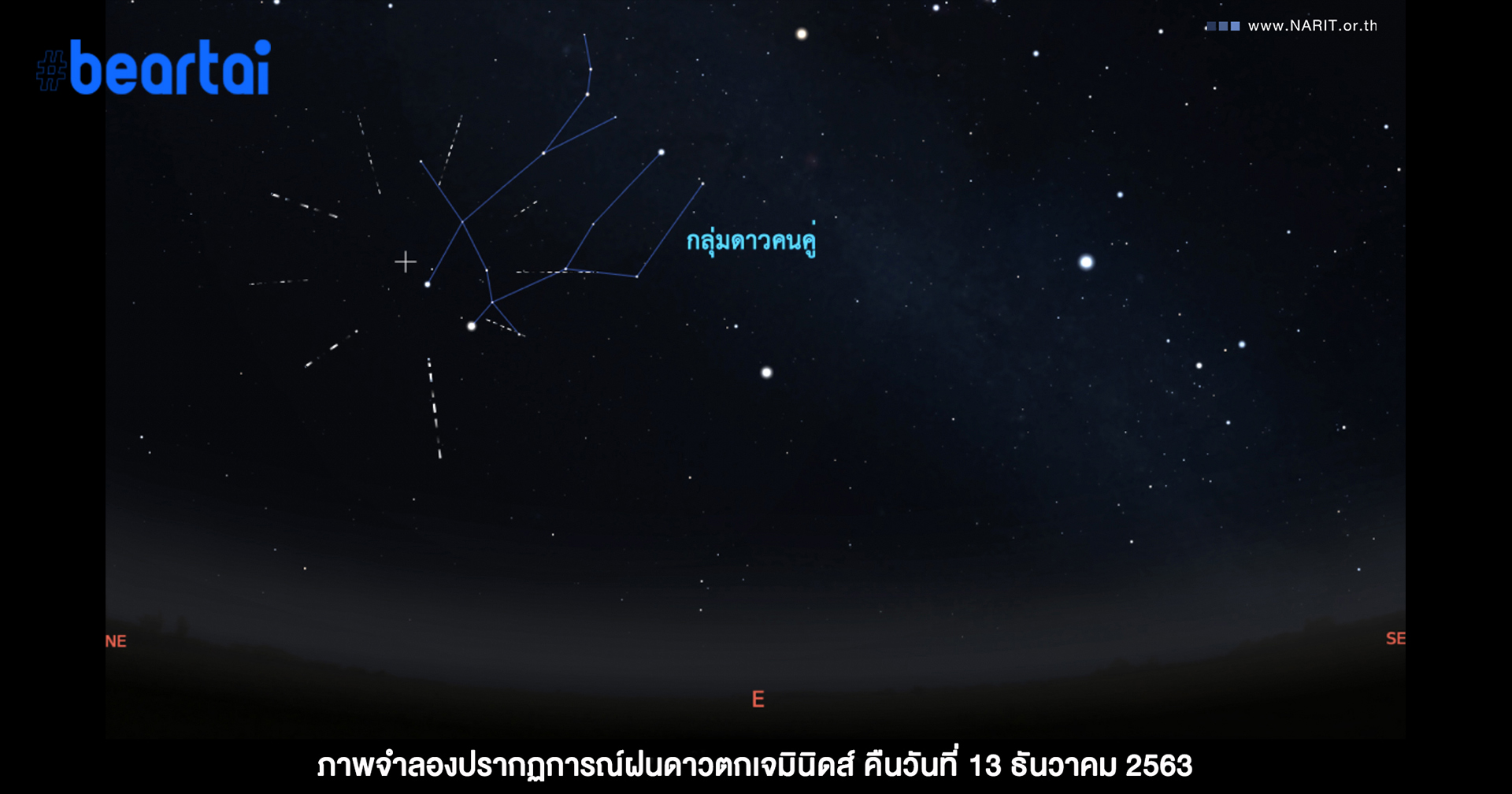 NARIT ชวนชมฝนดาวตกส่งท้ายปี พร้อมจัดจุดชมเอาใจคนรักดาว 13-14 ธ.ค. นี้