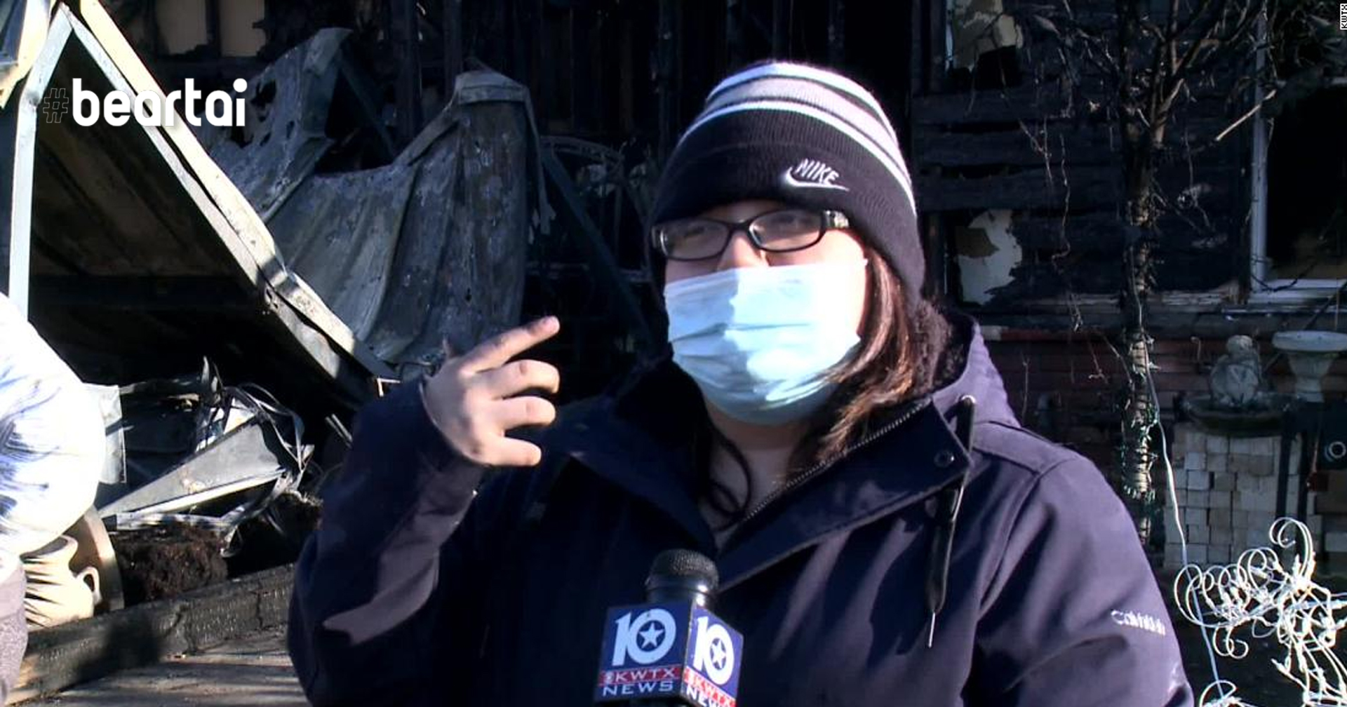 สาววัย 17 ช่วยครอบครัวที่สูญเสียการได้กลิ่นไปเพราะเคยติดเชื้อโควิด จากเหตุไฟไหม้บ้าน