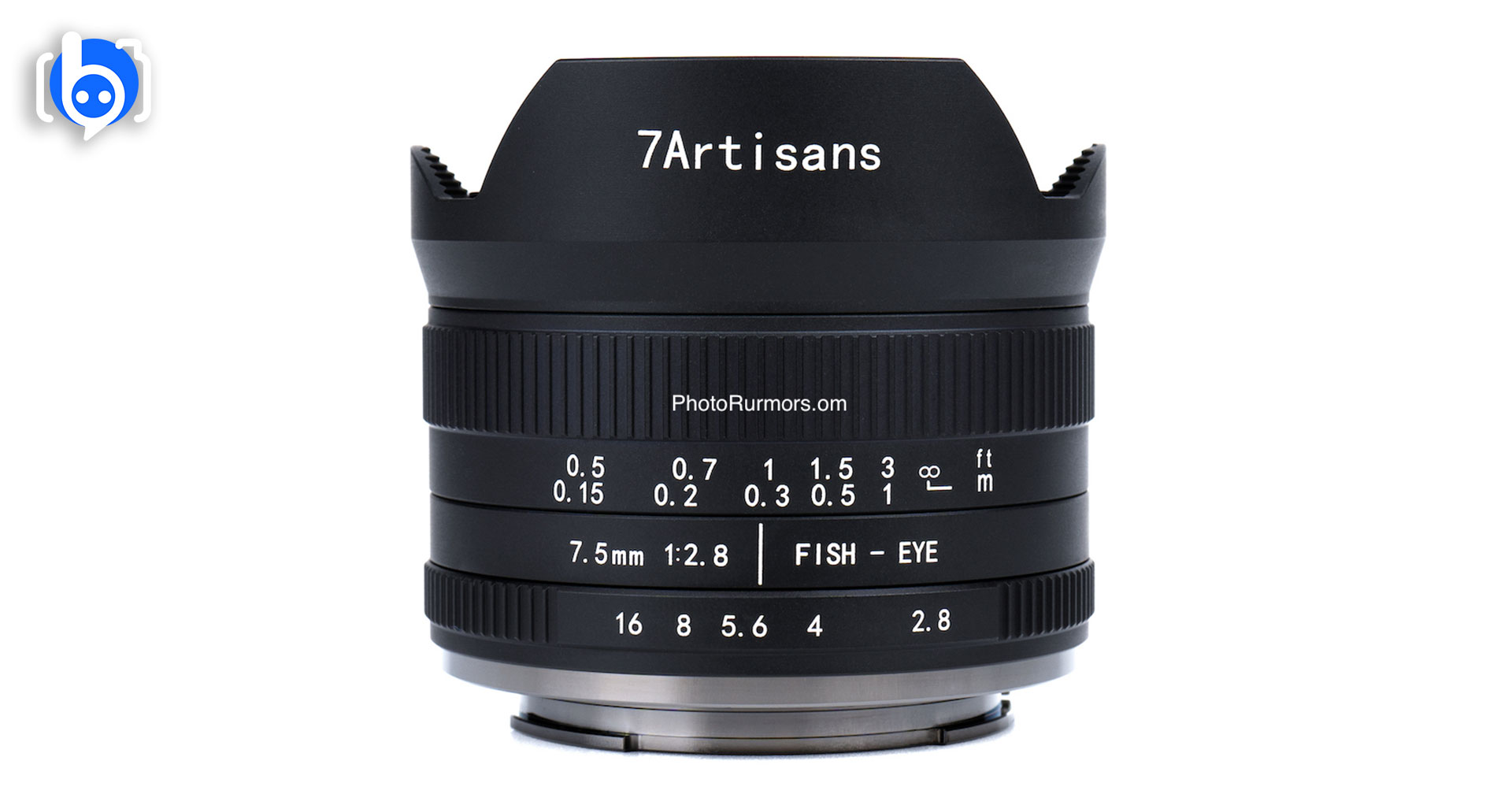 เผยภาพ 7artisans 7.5mm f/2.8 II fisheye สำหรับกล้องมิเรอร์เลส APS-C ก่อนเปิดตัว