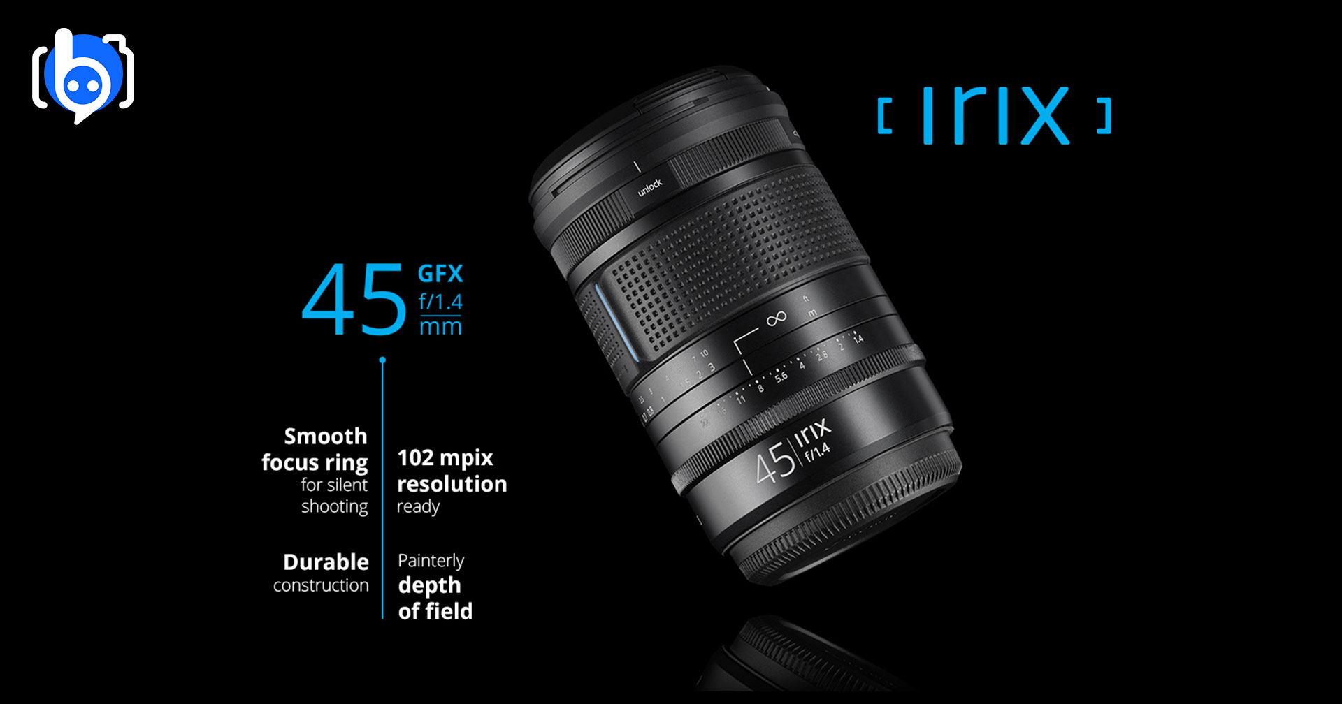 เปิดตัว Irix 45mm F/1.4 Dragonfly สำหรับกล้องมีเดียมฟอร์แมต Fujifilm GFX