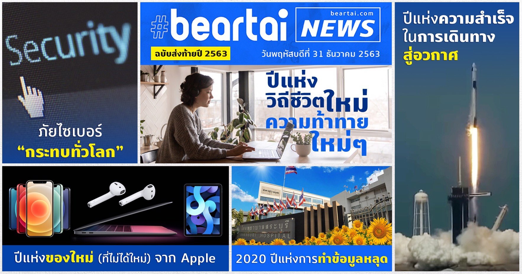ข่าวแห่งปี 2020 ที่ส่งผลกระทบในเชิงเทคโนโลยีจาก #beartai เราคัดมาให้อ่านแล้ว