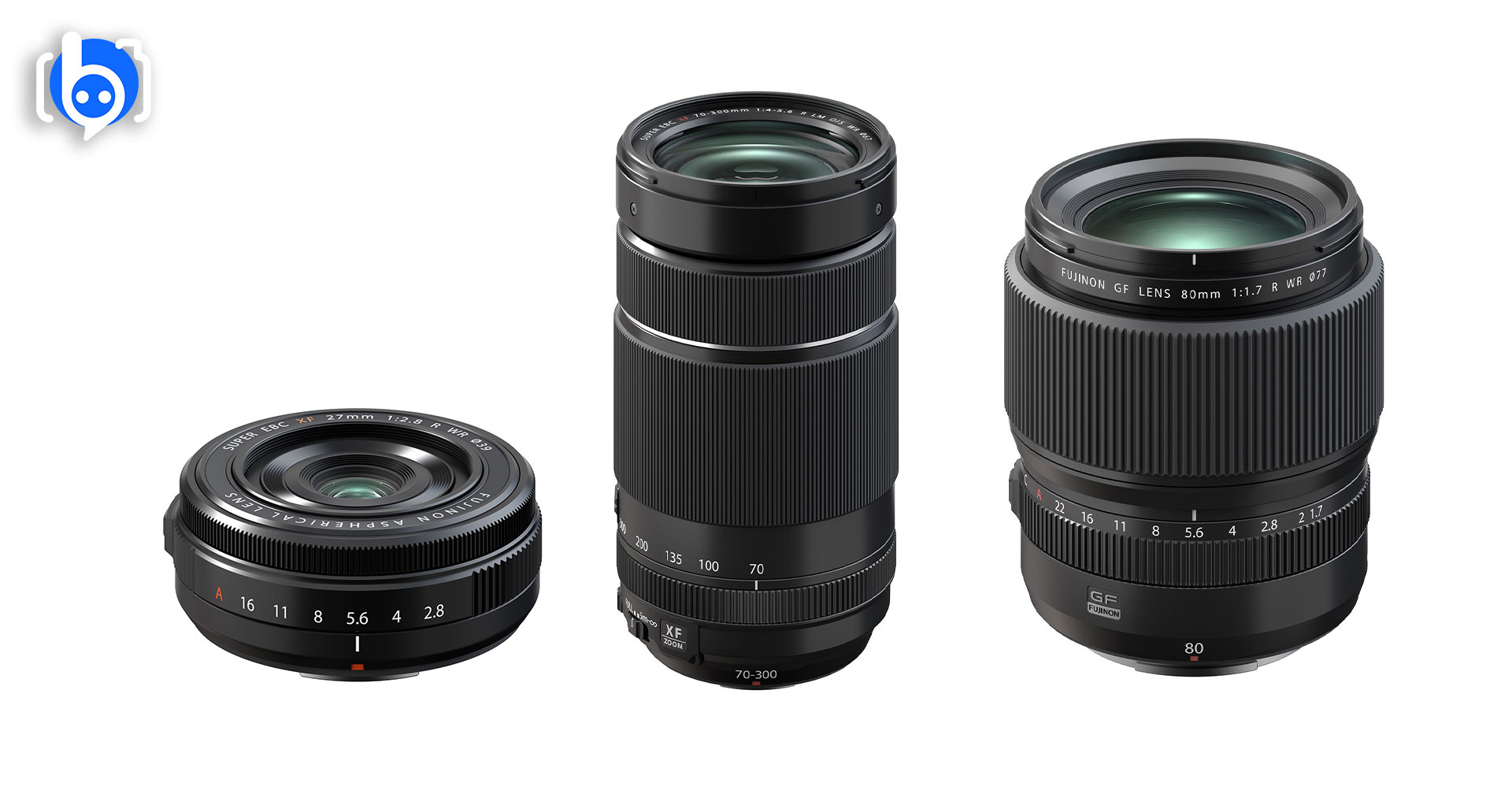 Fujifilm เปิดตัว 3 เลนส์ใหม่ XF 27mm f/2.8, XF 70-300 f/4-5.6 และ GF 80mm f/1.7