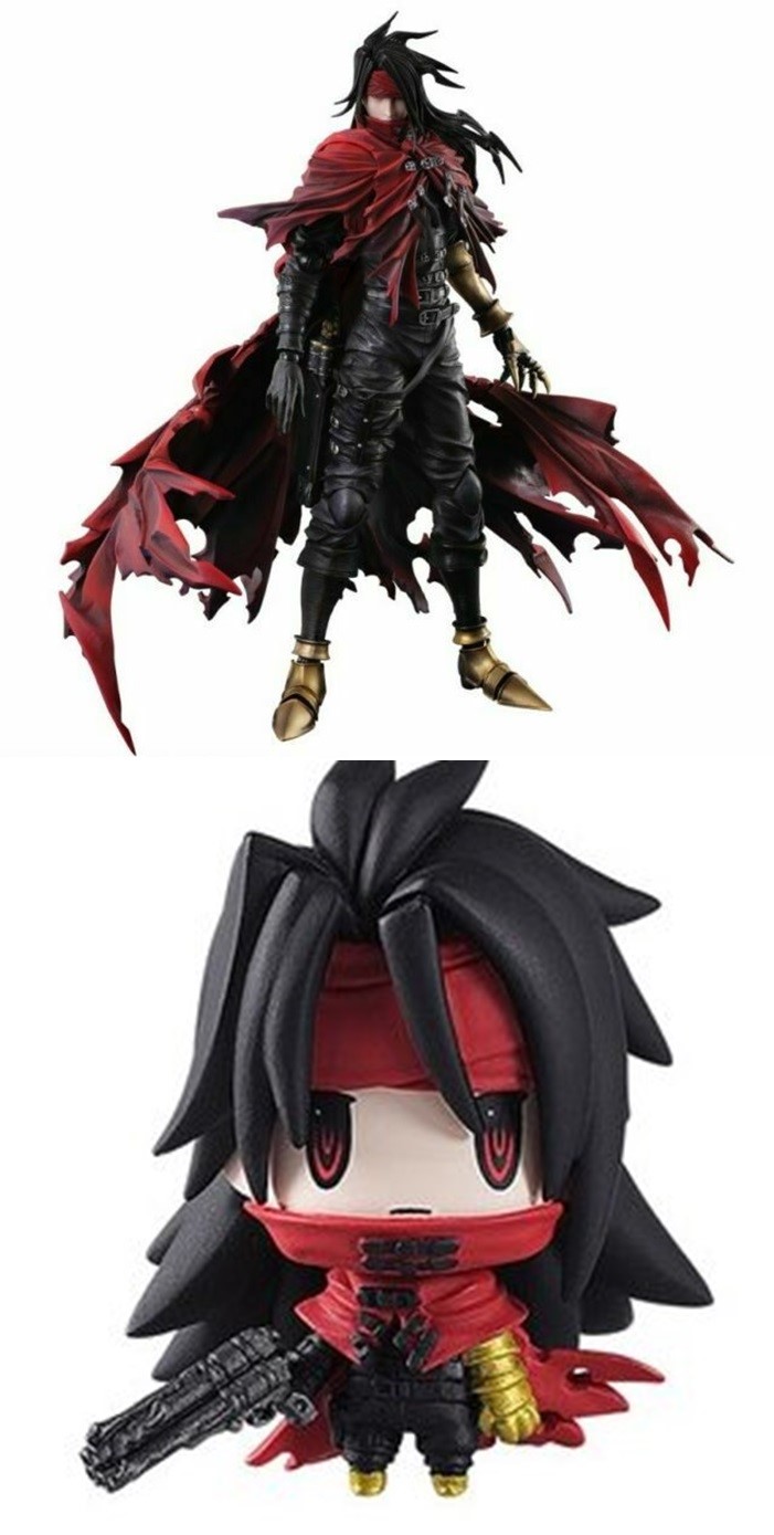 Play Arts Kai Final Fantasy 7 Dirge of Cerberus Vincent Valentine หรือจะเป็น Vincent Valentine Final Fantasy VII Final Fantasy Trading Arts Mini Vol. 2 