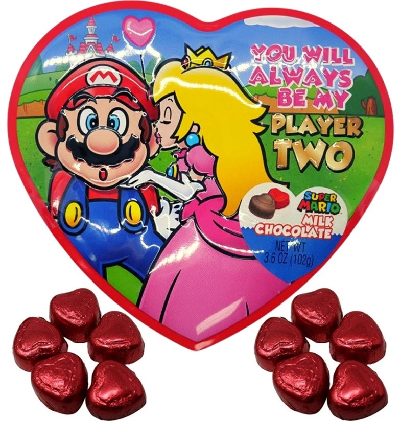 Super Mario "You Will Always Be My Player Two" Heart Tin