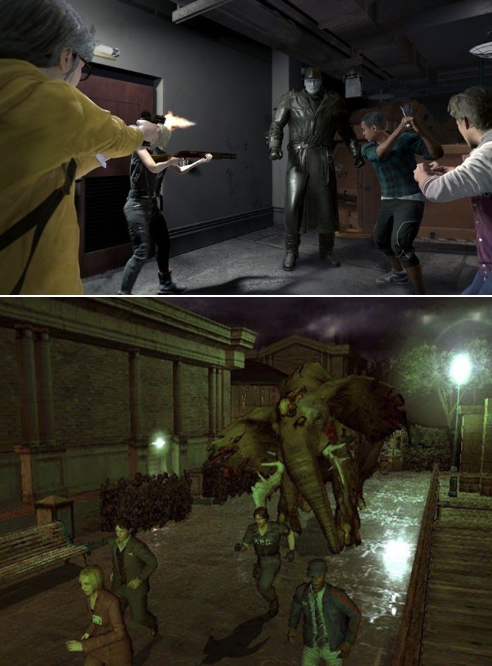 Resident Evil Outbreak กับ Resident Evil Resistance