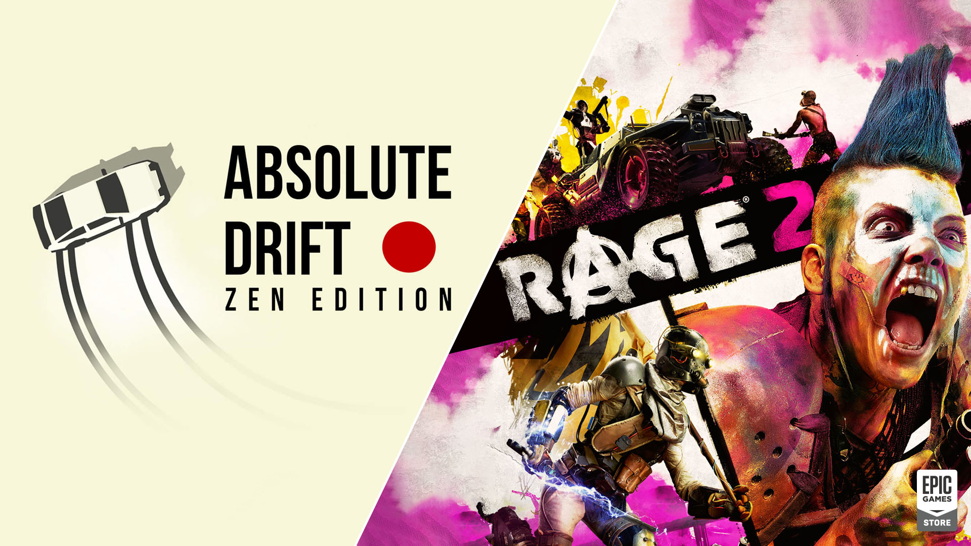 โหลดด่วน! Epic Games Store แจก RAGE 2 และ Absolute Drift ฟรี