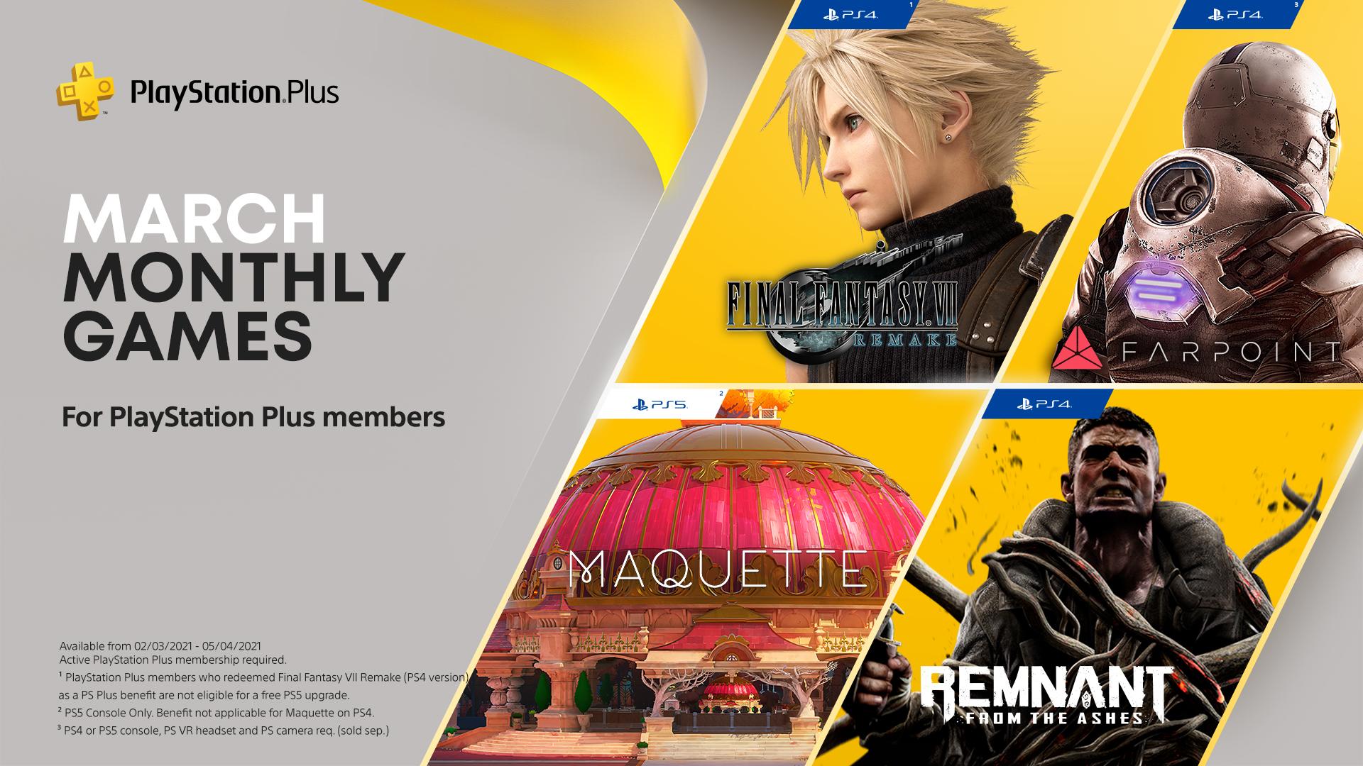 Sony เตรียมแจก Final Fantasy VII Remake ให้กับสมาชิก PS Plus ในเดือนมีนาคมนี้