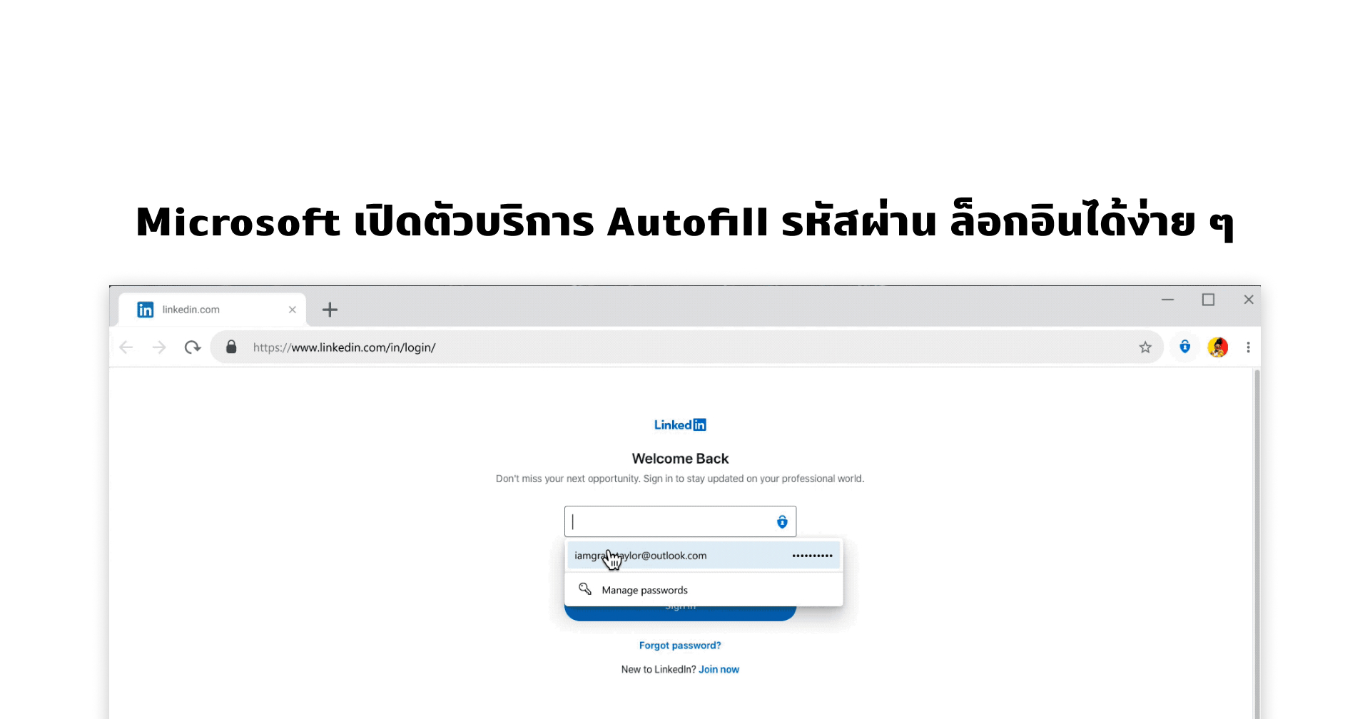 Microsoft เปิดตัวระบบจัดการรหัสผ่าน ล็อกอินง่าย Autofill ได้บนหลายแพลตฟอร์ม