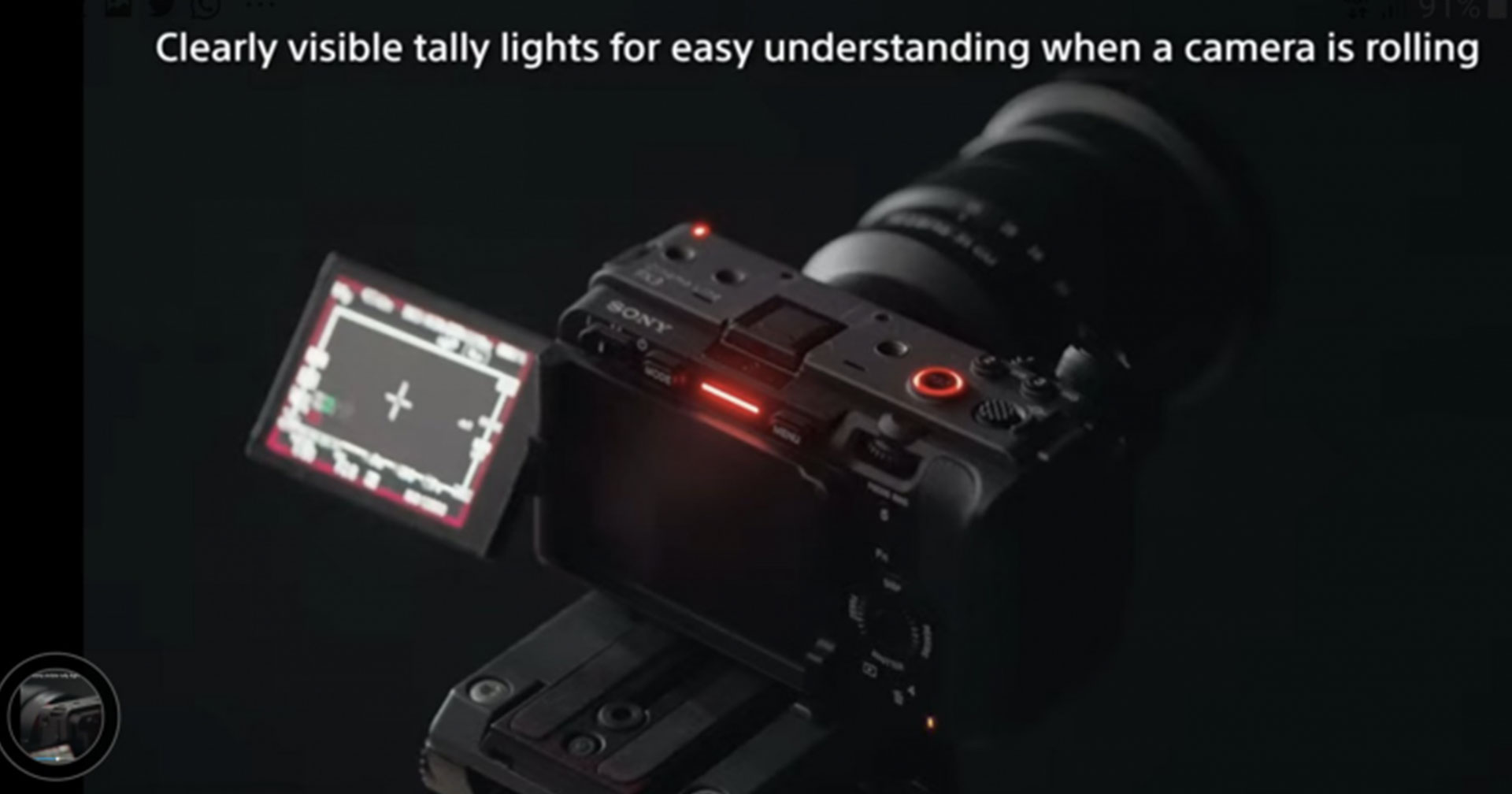 หลุดราคา Sony FX3 ก่อนเปิดตัวคืนนี้ พร้อมภาพไฟคิว tally light แบบคูล ๆ