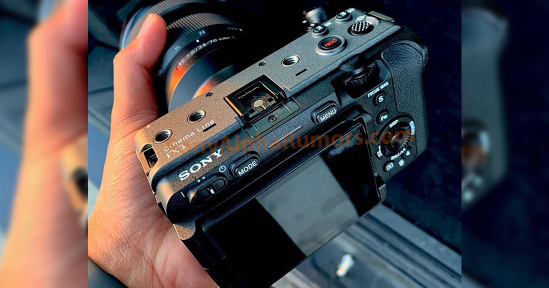 หลุดเครื่องจริง! Sony FX3 กล้องระดับ Cinema Line