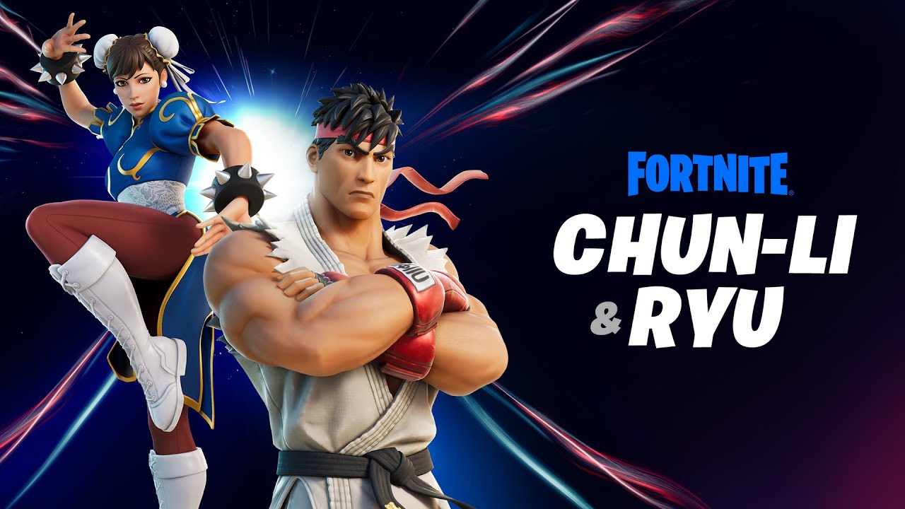 Fortnite เตรียมเพิ่มสกิน Ryu และ Chun-Li จาก Street Fighter ในวันพรุ่งนี้