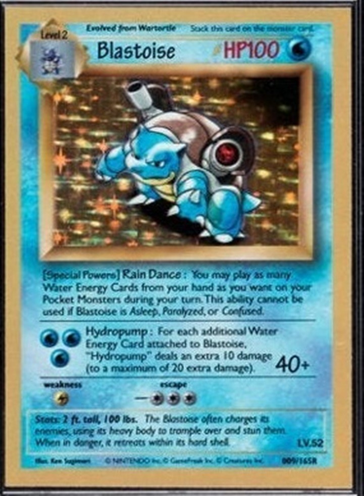 Commissioned Presentation Blastoise Promo Card