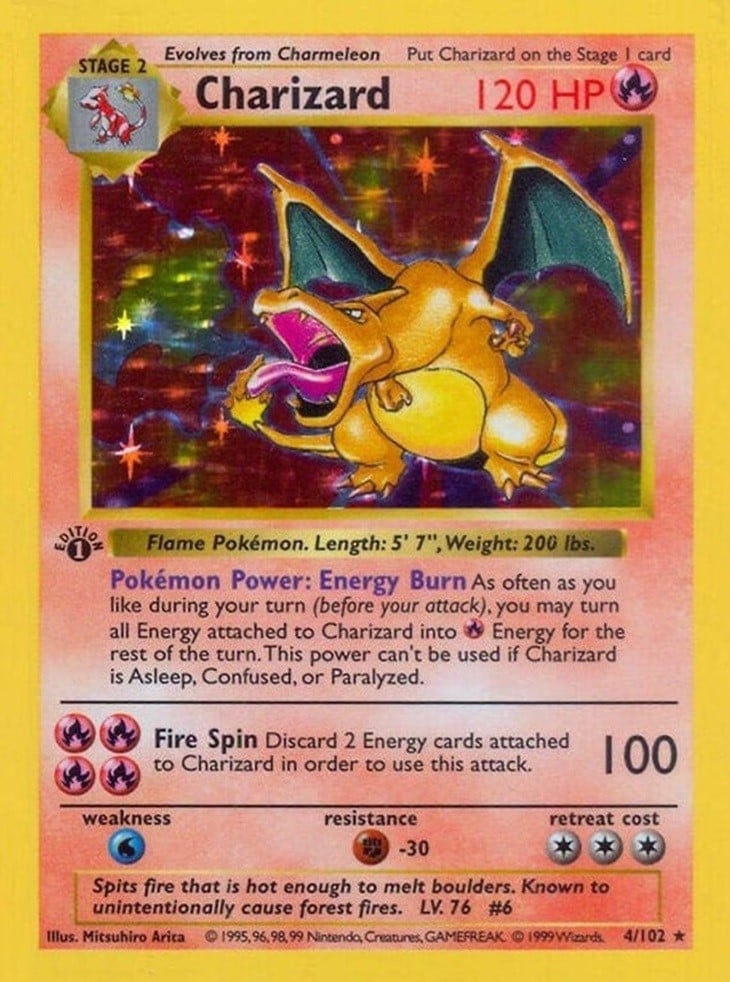 1st Edition Shadowless Charizard