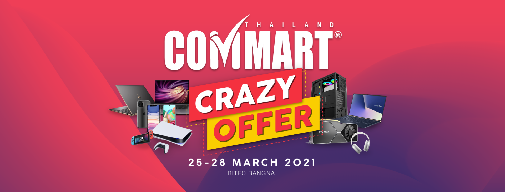 ลดเยอะ แถมแยะ! ‘COMMART​ Crazy Offer’ ไบเทค​ บางนา 2021