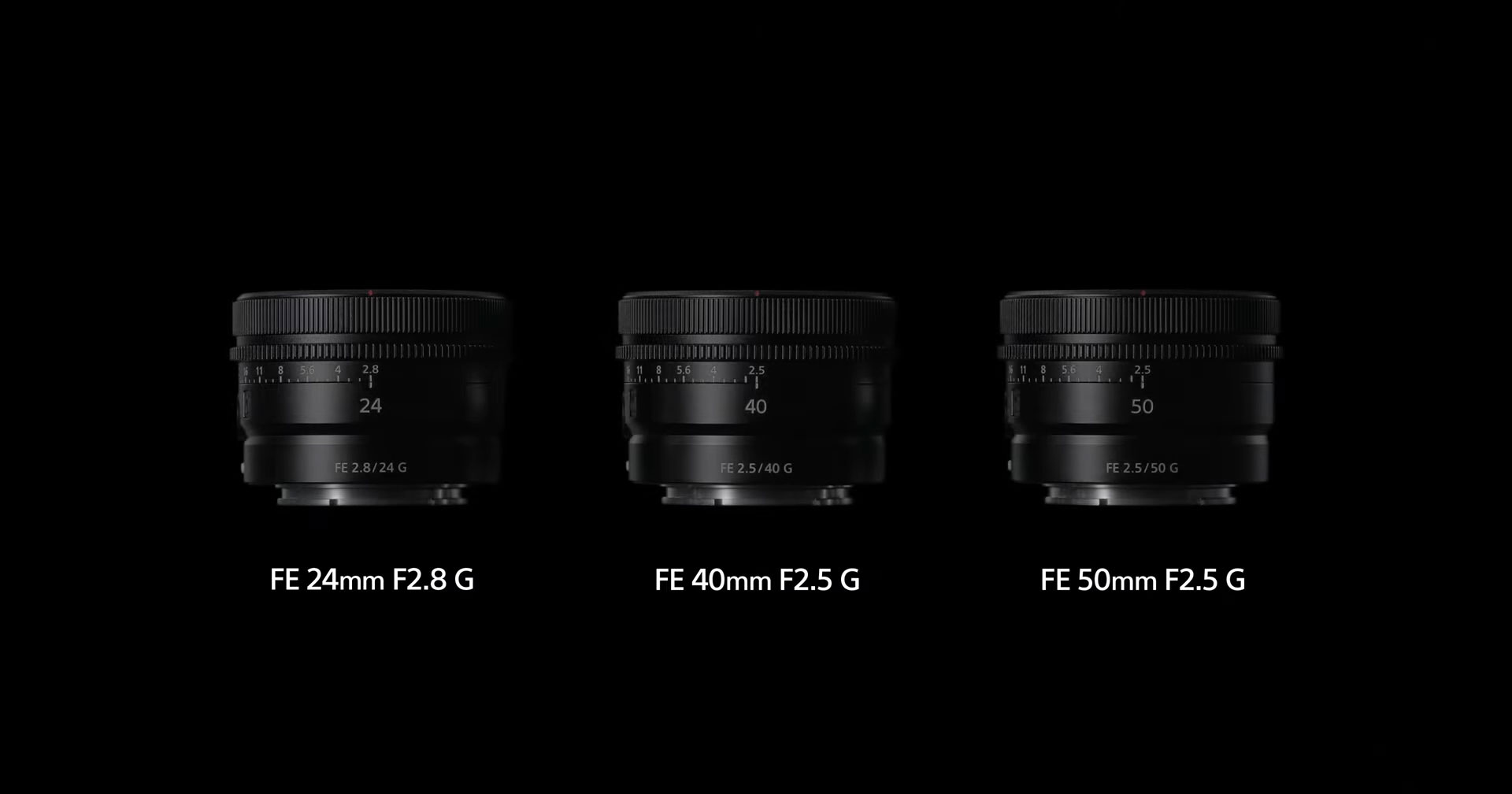 เปิดตัว Sony FE 24mm F/2.8 G, 40mm F/2.5 G และ 50mm F/2.5 G เลนส์โปรตัวเล็ก น้ำหนักไม่ถึง 200 กรัม!