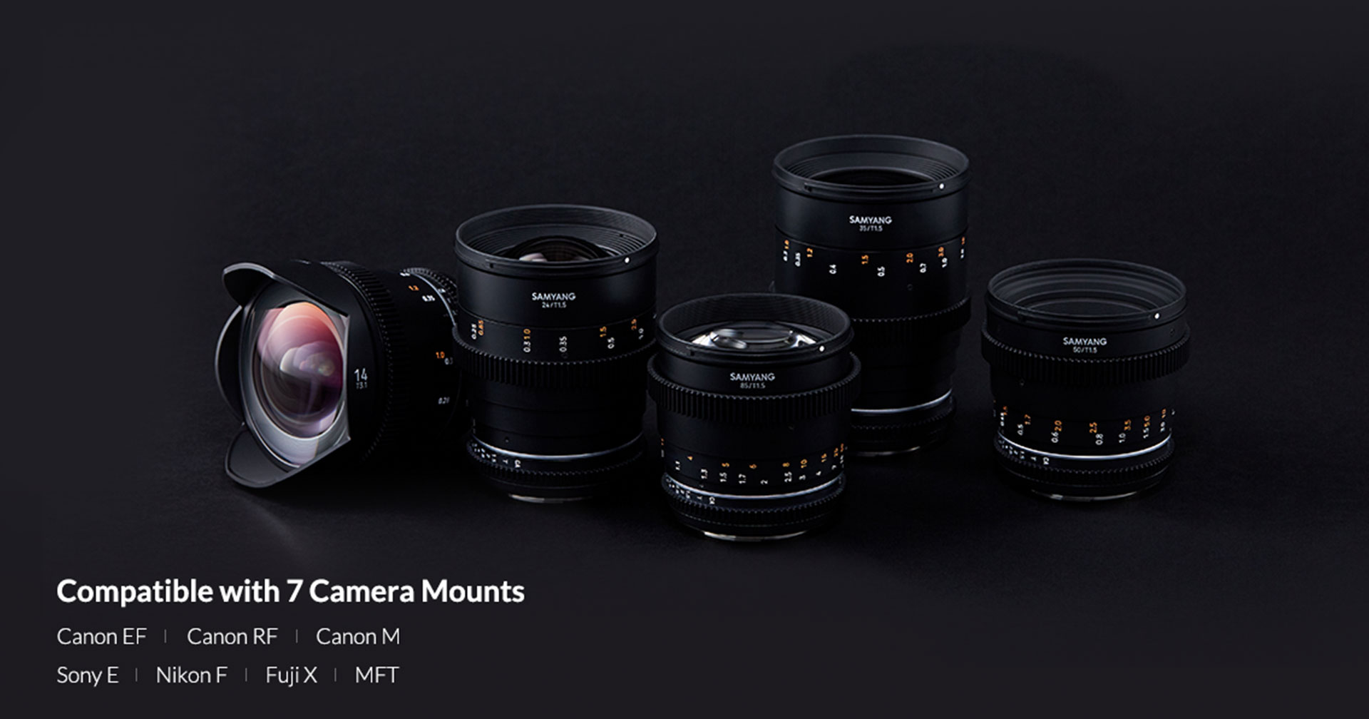 Samyang เปิดตัวเลนส์ภาพยนตร์ ซีรีส์ VDSLR MK II สำหรับกล้อง Canon RF